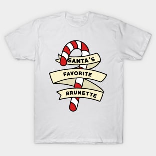 Santa's Favorite Christmas Brunette T-Shirt